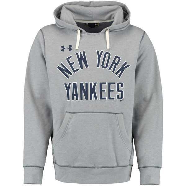 Men's New York Yankees Under Armour Legacy Fleece Hoodie - Gray,We sell and wholesale Men's New York Yankees Under Armour Legacy Fleece Hoodie - Gray on line form chian!